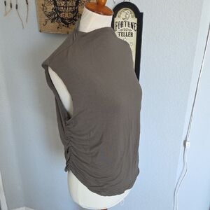 a new day Green/Gray Ruched-Side Sleeveless Tank XXL